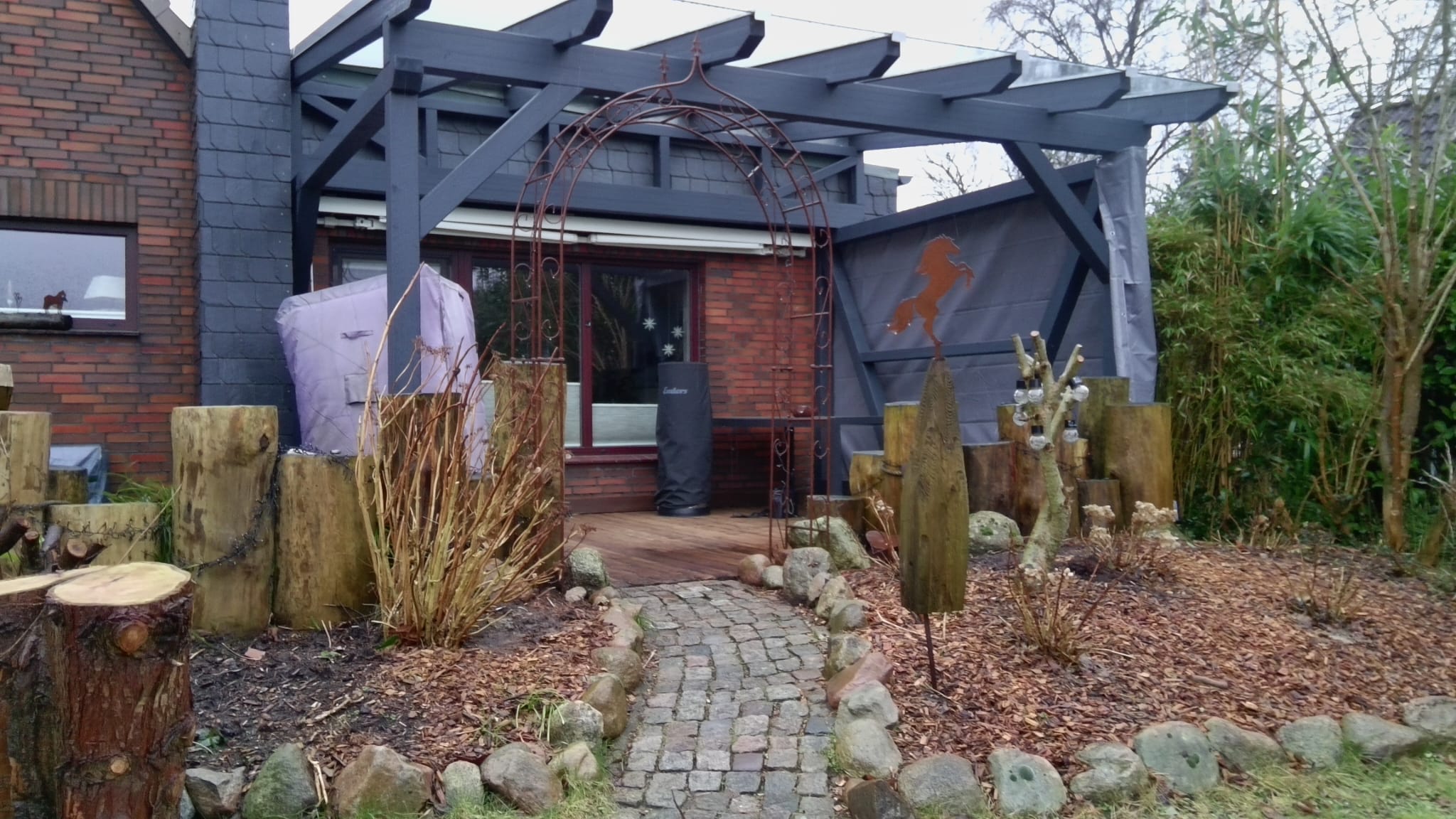 Terrassenüberdachung mit Glasdach