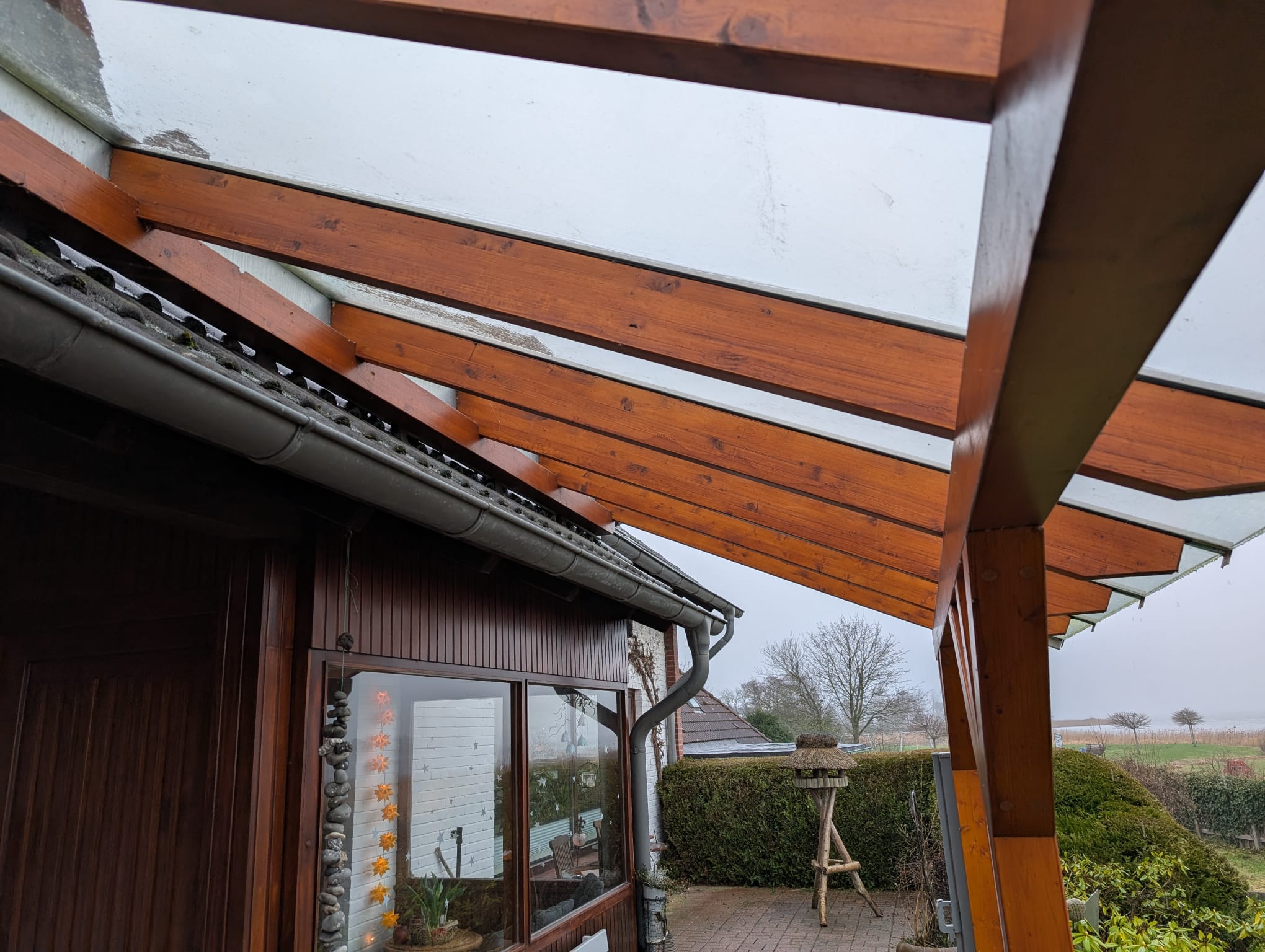 Terrassenüberdachung mit Glasdach
