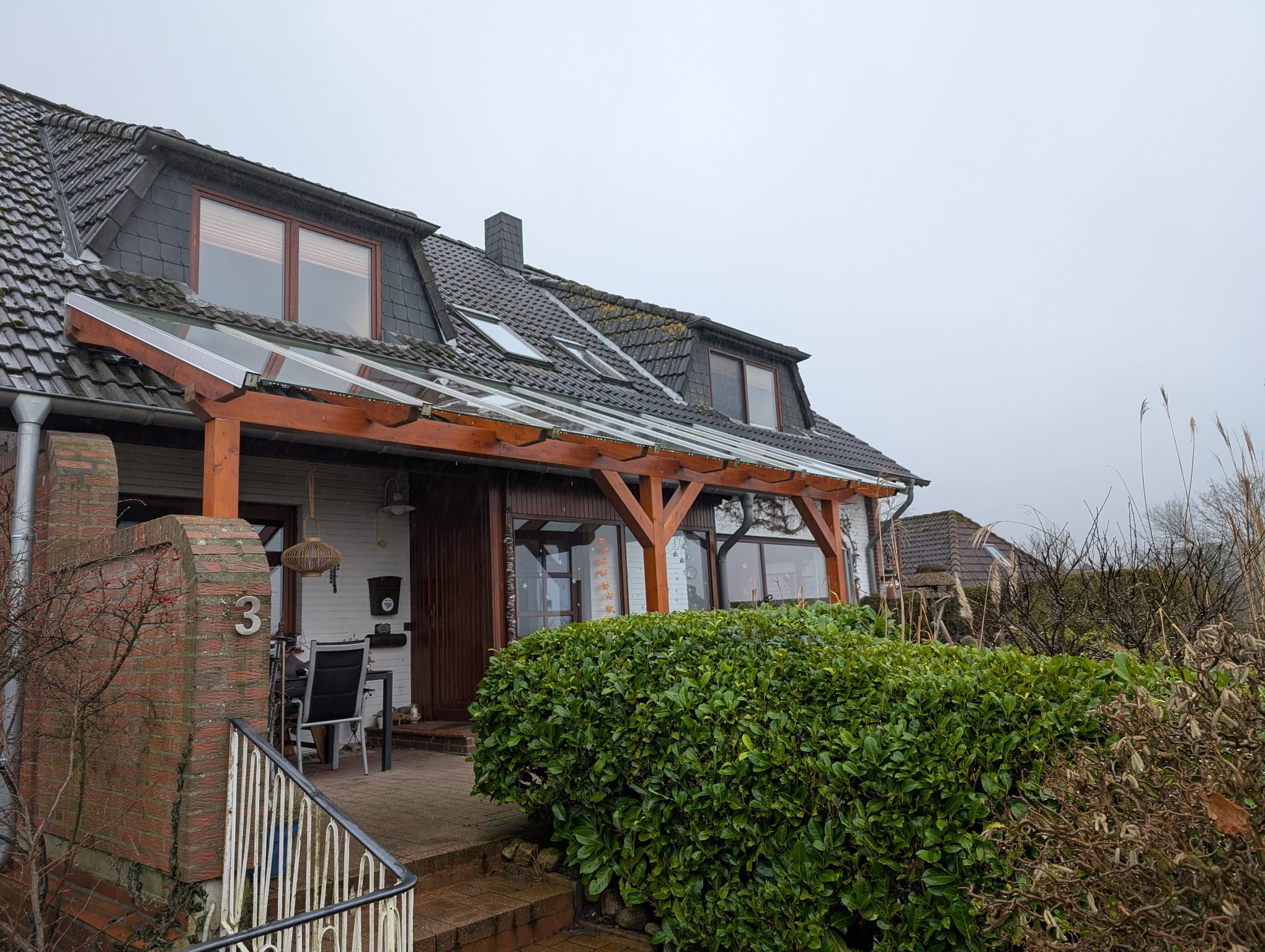 Terrassenüberdachung mit Glasdach