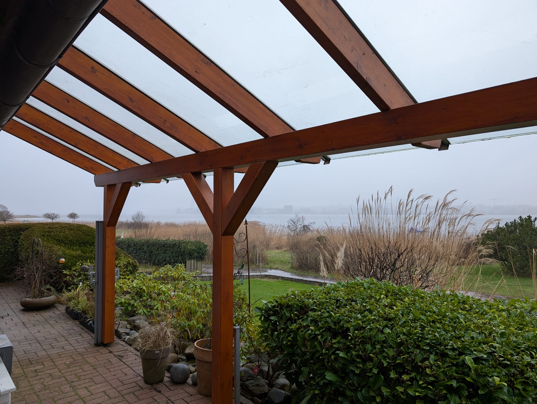 Terrassenüberdachung mit Glasdach